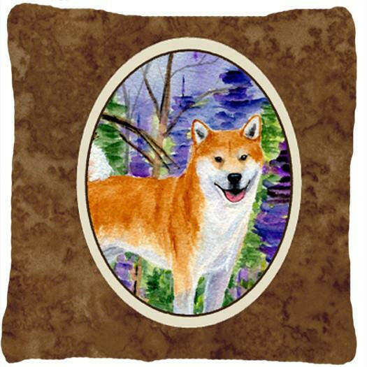 Shiba Inu Decorative   Canvas Fabric Pillow by Caroline's Treasures