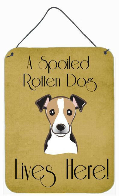 Jack Russell Terrier Spoiled Dog Lives Here Wall or Door Hanging Prints BB1509DS1216 by Caroline's Treasures
