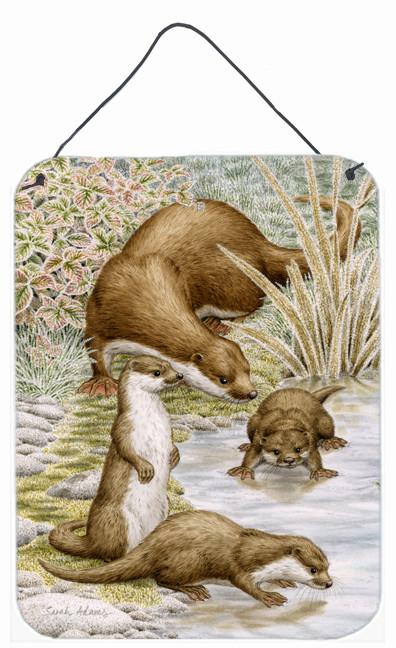 Otter Family Wall or Door Hanging Prints ASA2075DS1216 by Caroline's Treasures