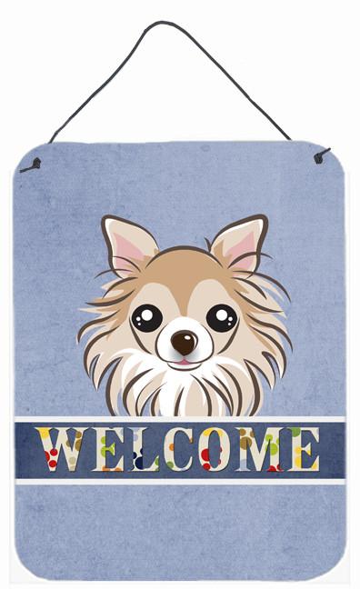 Chihuahua Welcome Wall or Door Hanging Prints BB1437DS1216 by Caroline's Treasures