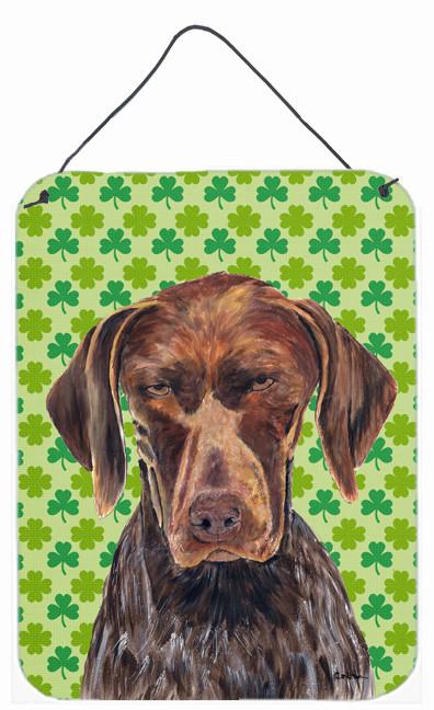 German Shorthaired Pointer St. Patrick's Day Shamrock Wall Door Hanging Prints by Caroline's Treasures