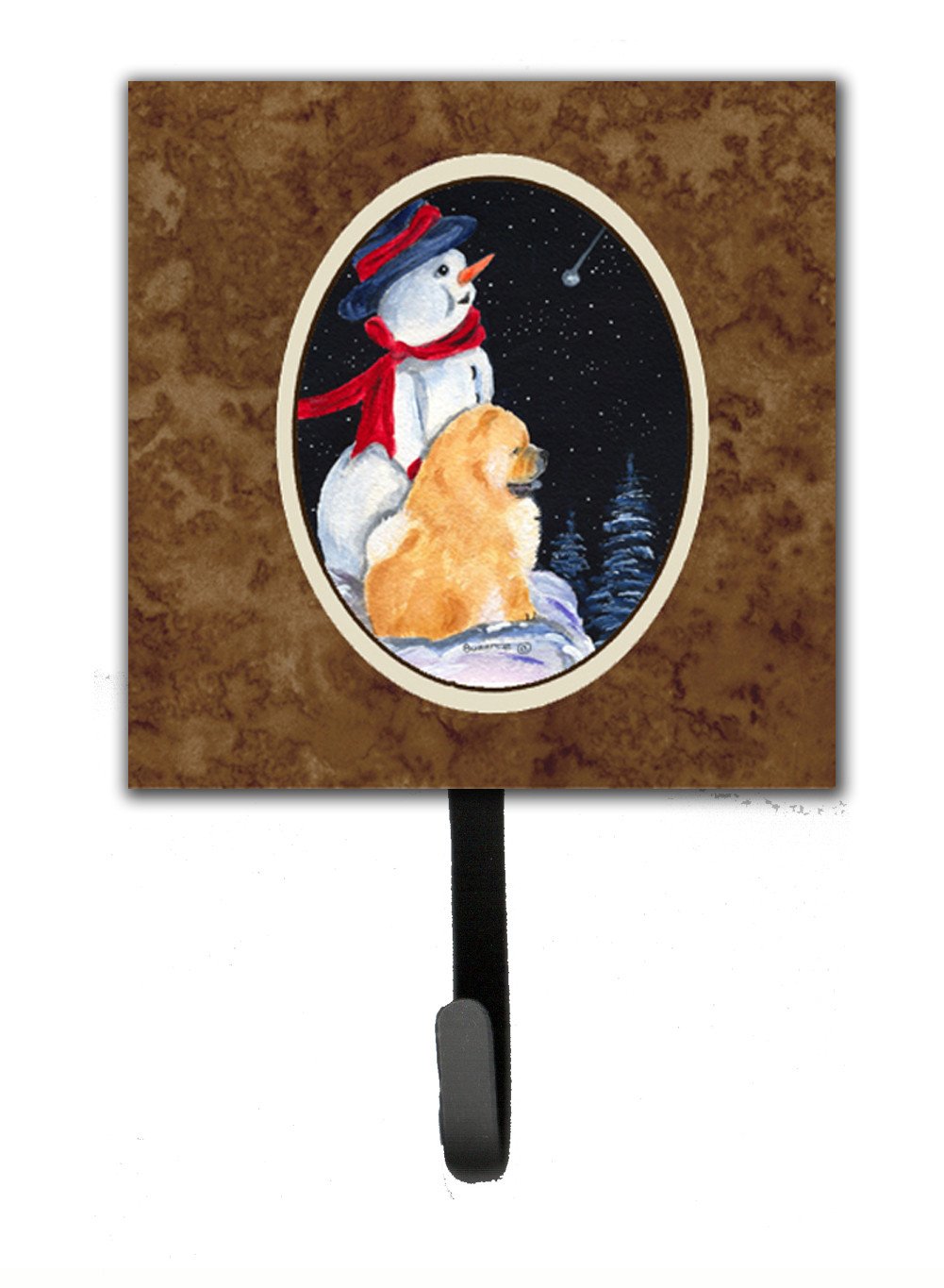 Snowman with Chow Chow Leash Holder or Key Hook by Caroline's Treasures