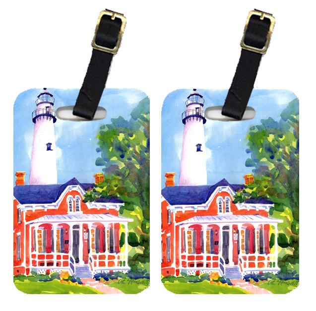 Pair of 2 Lighthouse Luggage Tags by Caroline's Treasures