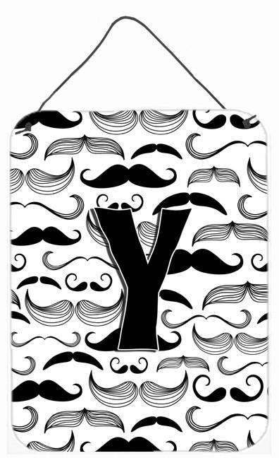 Letter Y Moustache Initial Wall or Door Hanging Prints CJ2009-YDS1216 by Caroline's Treasures