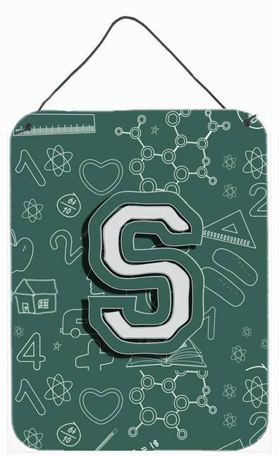 Letter S Back to School Initial Wall or Door Hanging Prints CJ2010-SDS1216 by Caroline's Treasures