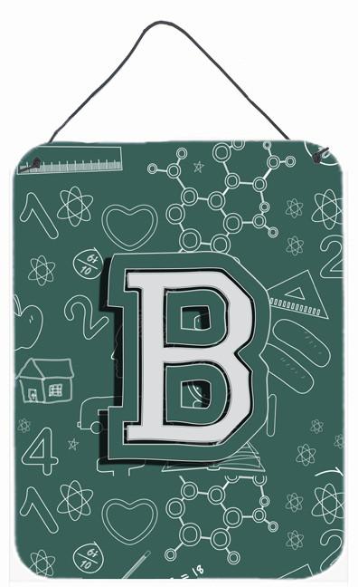 Letter B Back to School Initial Wall or Door Hanging Prints CJ2010-BDS1216 by Caroline's Treasures