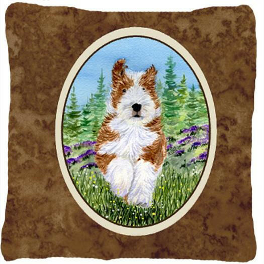 Bearded Collie Decorative   Canvas Fabric Pillow by Caroline's Treasures