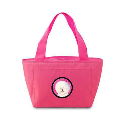 Pink Bichon Frise  Lunch Bag or Doggie Bag SS4802-PK by Caroline's Treasures
