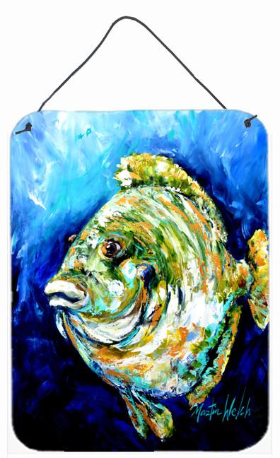 Lucky Blue Gill Fish Wall or Door Hanging Prints MW1199DS1216 by Caroline&#39;s Treasures