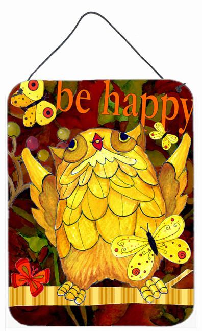 Happy Happy Day Owl Wall or Door Hanging Prints PJC1034DS1216 by Caroline's Treasures
