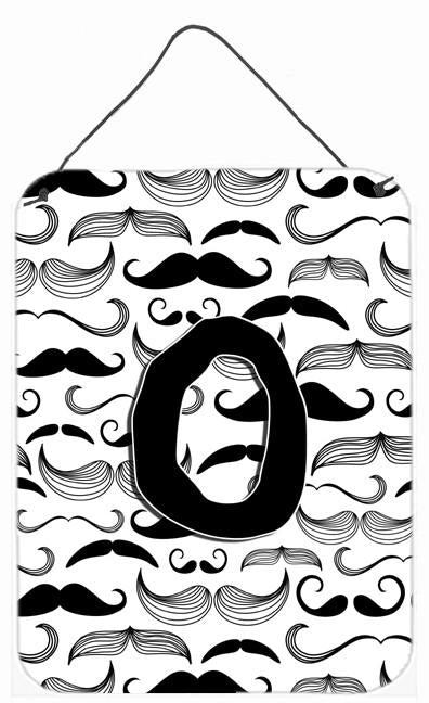 Letter O Moustache Initial Wall or Door Hanging Prints CJ2009-ODS1216 by Caroline's Treasures