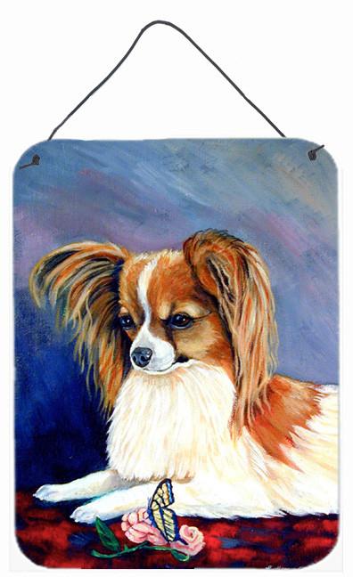 Sable Papillon with a Butterfly and rose Aluminium Wall or Door Hanging Prints by Caroline's Treasures