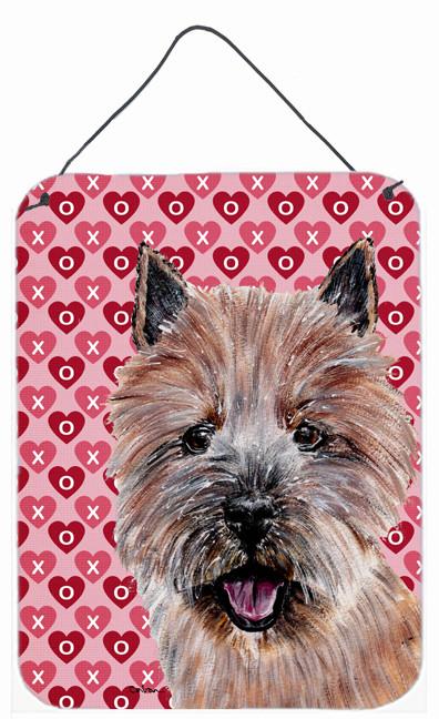 Norwich Terrier Hearts and Love Wall or Door Hanging Prints SC9710DS1216 by Caroline's Treasures