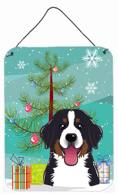 Christmas Tree and Bernese Mountain Dog Wall or Door Hanging Prints BB1609DS1216 by Caroline's Treasures