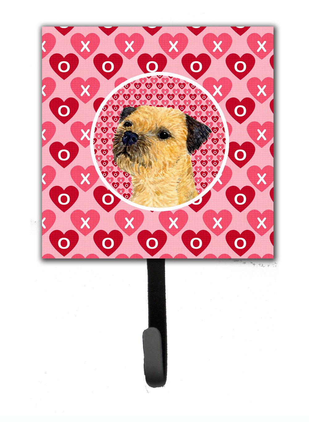 Border Terrier Valentine's Love and Hearts Leash or Key Holder by Caroline's Treasures