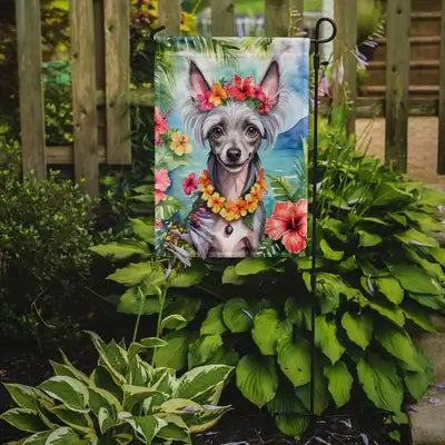 Chinese Crested Garden Flags
