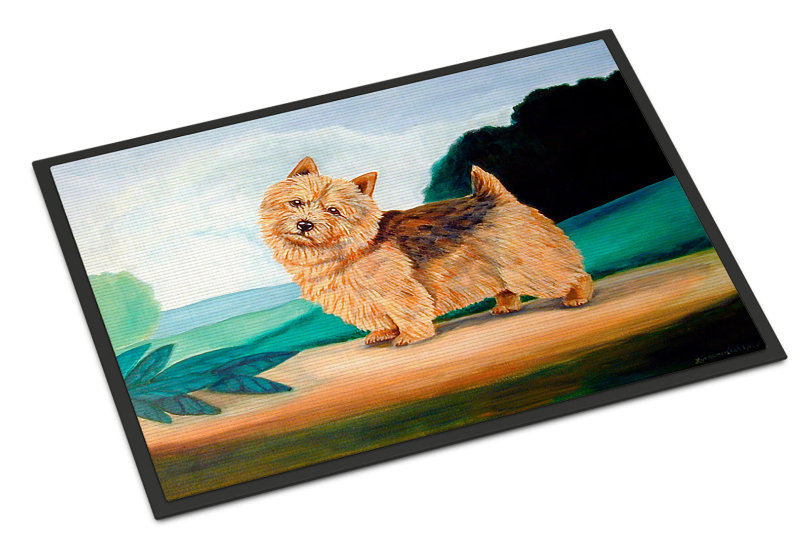 Caroline's Treasures Norwich Terrier Doormat Doormat - Large 24x36 – Indoor/Outdoor Floor Mat