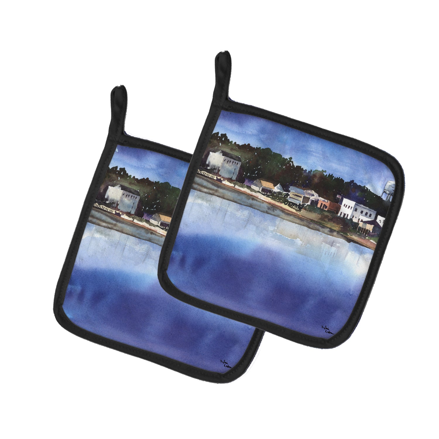 Caroline's Treasures The Pass Pot Holders - Set of 2 Decorative Kitchen Helpers | Made in the USA 8120LPTHD