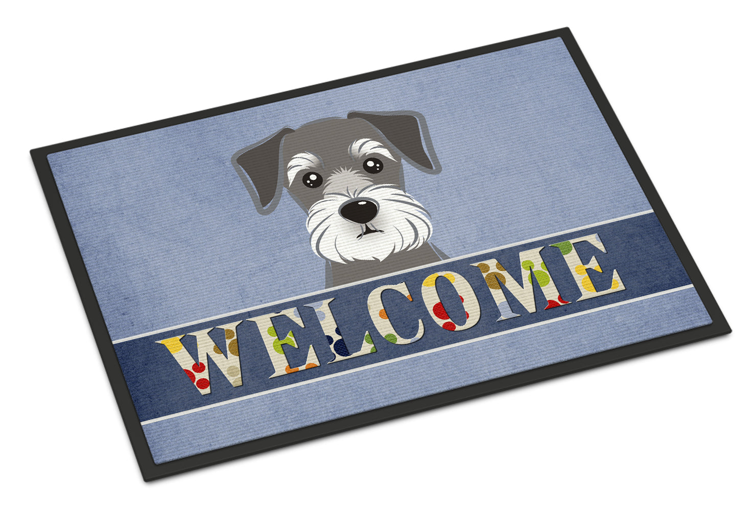 Caroline's Treasures Schnauzer Welcome Doormat - 24x36 Decorative Floor Mat – Indoor/Outdoor Rug with Artistic Flair BB1392JMAT