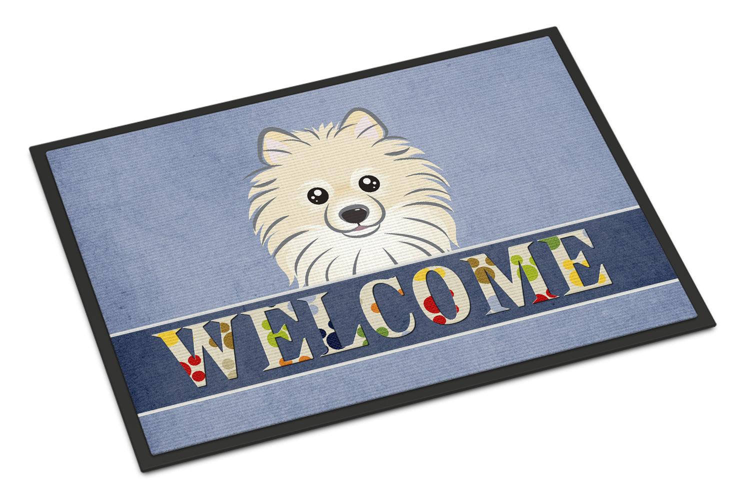 Caroline's Treasures Pomeranian Welcome Doormat - 24x36 Decorative Floor Mat – Indoor/Outdoor Rug with Artistic Flair BB1393JMAT