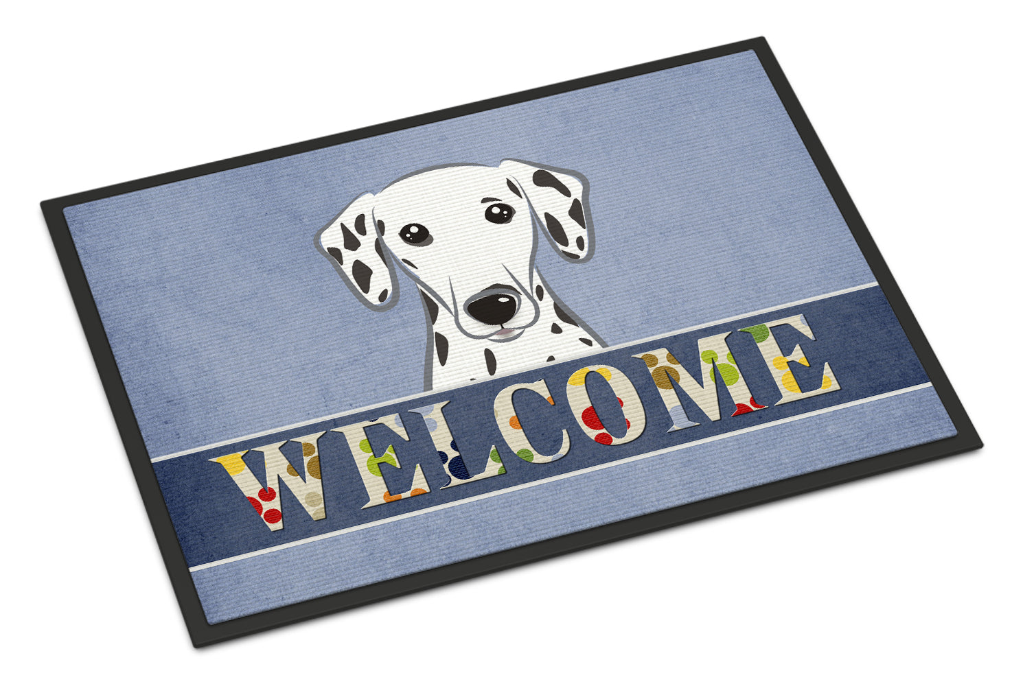 Caroline's Treasures Dalmatian Welcome Doormat - 24x36 Decorative Floor Mat – Indoor/Outdoor Rug with Artistic Flair BB1396JMAT