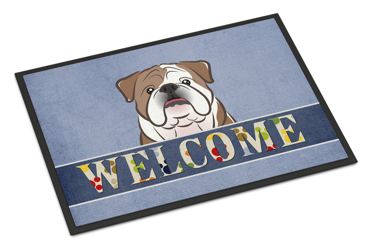 Caroline's Treasures English Bulldog Welcome Doormat - 24x36 Decorative Floor Mat – Indoor/Outdoor Rug with Artistic Flair BB1405JMAT