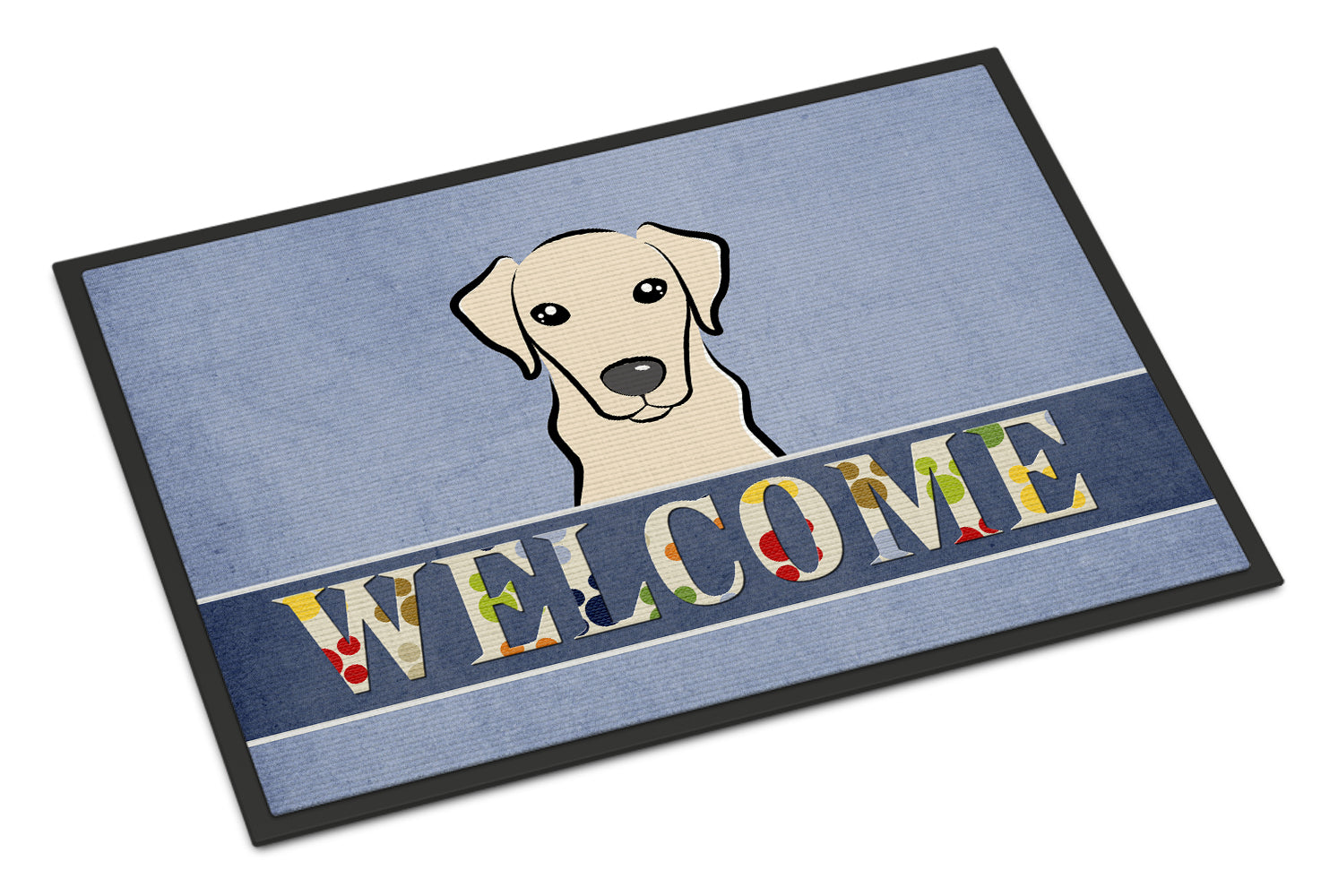 Caroline's Treasures Yellow Labrador Welcome Doormat - 24x36 Decorative Floor Mat – Indoor/Outdoor Rug with Artistic Flair BB1408JMAT
