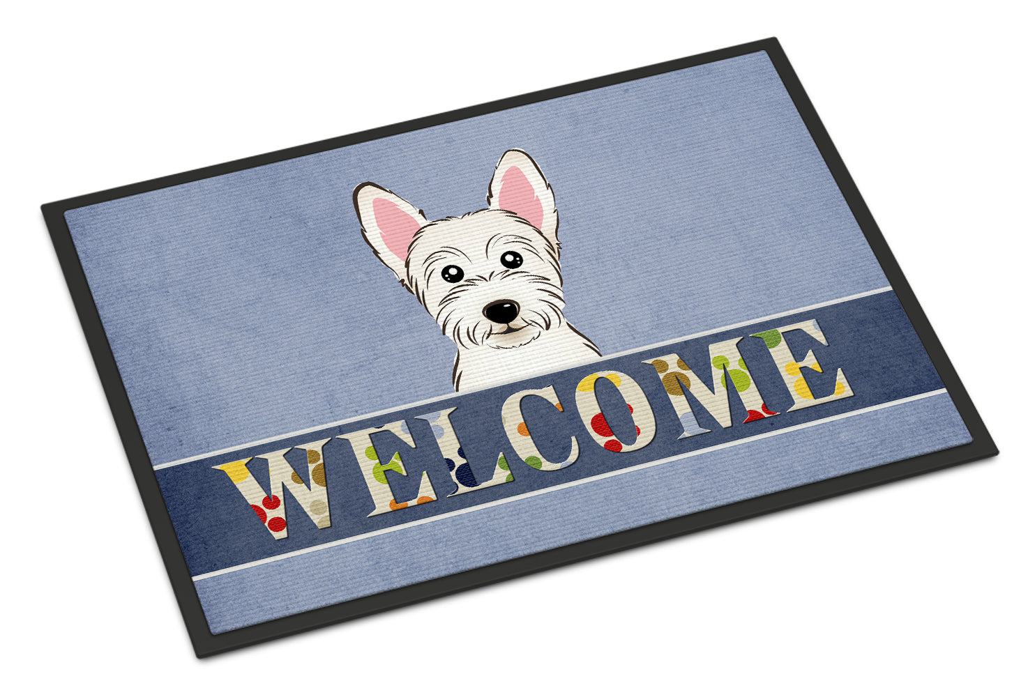 Caroline's Treasures Westie Welcome Doormat - 24x36 Decorative Floor Mat – Indoor/Outdoor Rug with Artistic Flair BB1412JMAT