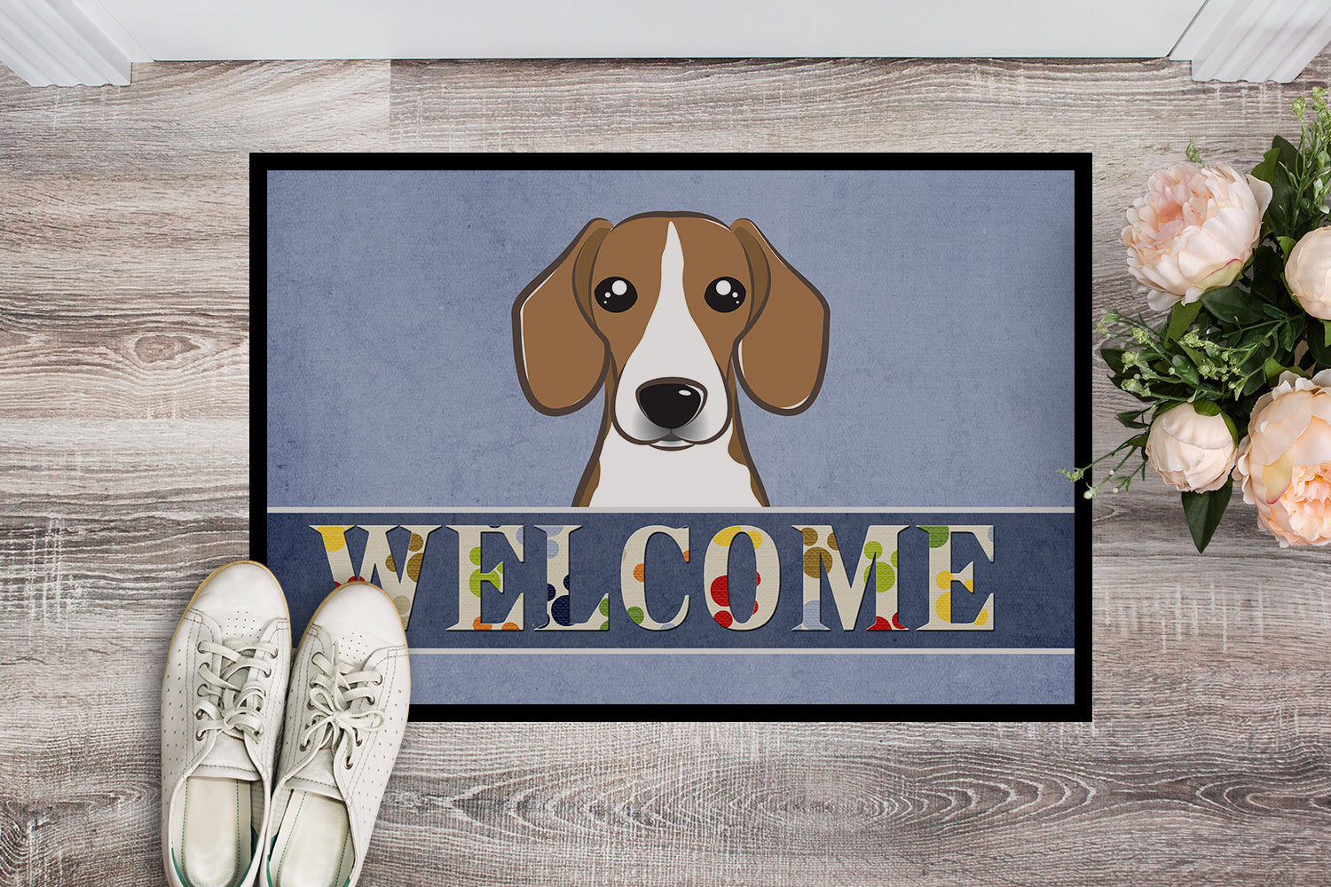 Caroline's Treasures Beagle Welcome Doormat - 24x36 Decorative Floor Mat – Indoor/Outdoor Rug with Artistic Flair BB1425JMAT