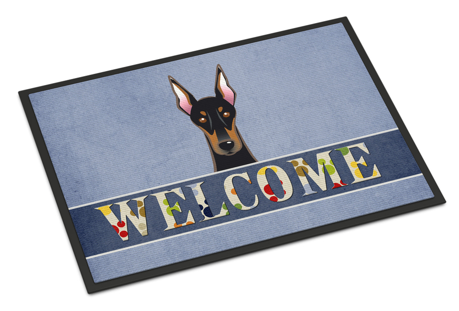 Caroline's Treasures Doberman Welcome Doormat - 24x36 Decorative Floor Mat – Indoor/Outdoor Rug with Artistic Flair BB1431JMAT