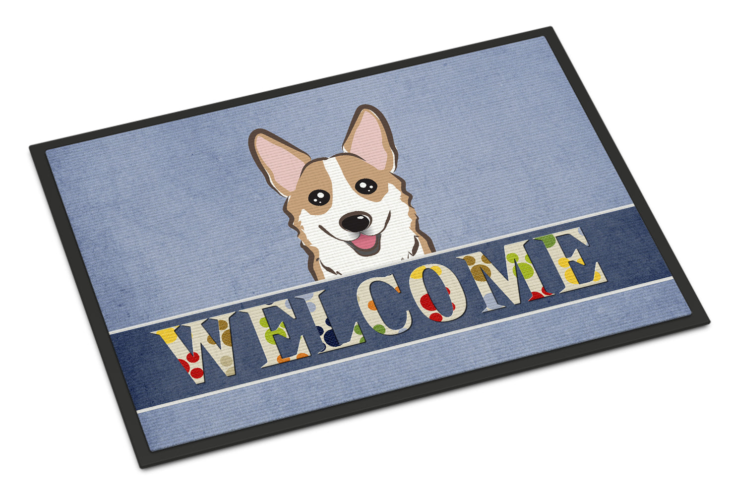 Caroline's Treasures Sable Corgi Welcome Doormat - 24x36 Decorative Floor Mat – Indoor/Outdoor Rug with Artistic Flair BB1439JMAT