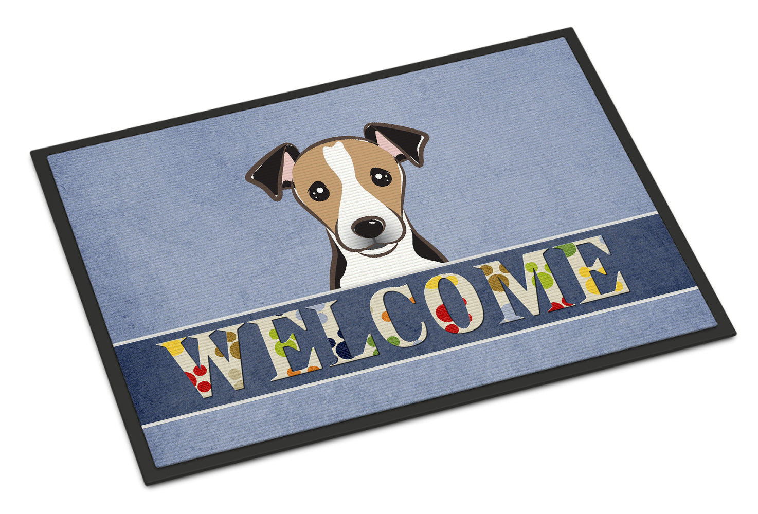 Caroline's Treasures Jack Russell Terrier Welcome Doormat - 24x36 Decorative Floor Mat – Indoor/Outdoor Rug with Artistic Flair BB1447JMAT