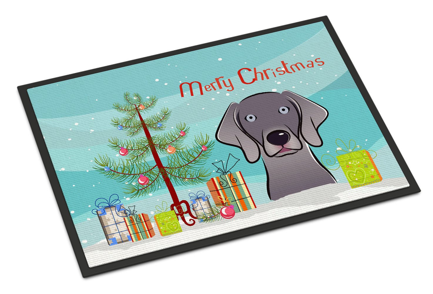 Caroline's Treasures Christmas Tree and Weimaraner Doormat - 24x36 Decorative Floor Mat – Indoor/Outdoor Rug with Artistic Flair BB1603JMAT