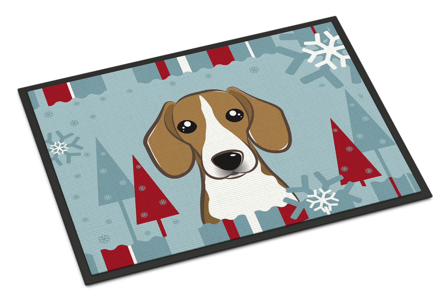 Caroline's Treasures Winter Holiday Beagle Doormat - 24x36 Decorative Floor Mat – Indoor/Outdoor Rug with Artistic Flair BB1735JMAT