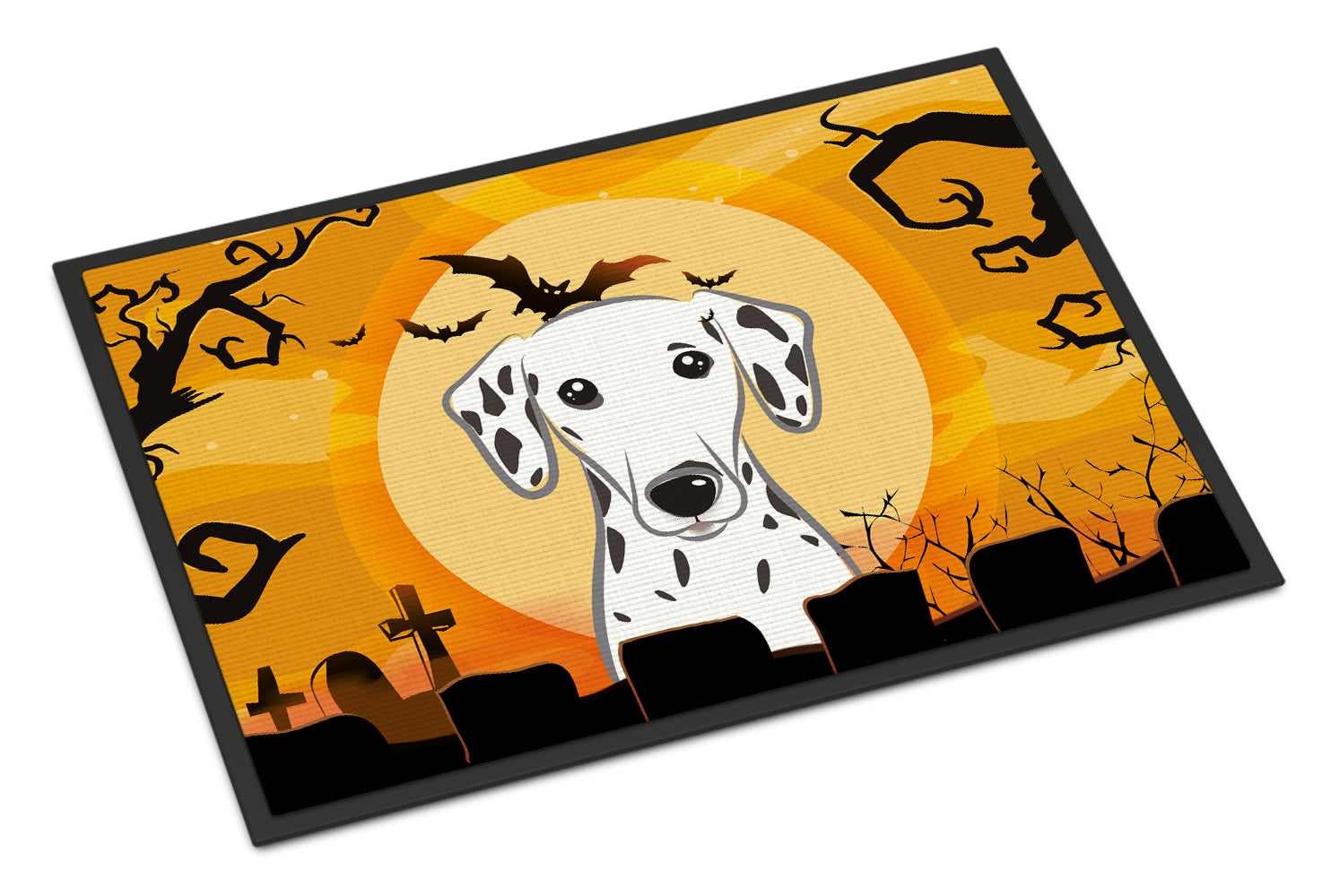 Caroline's Treasures Halloween Dalmatian Doormat - 24x36 Decorative Floor Mat – Indoor/Outdoor Rug with Artistic Flair BB1768JMAT