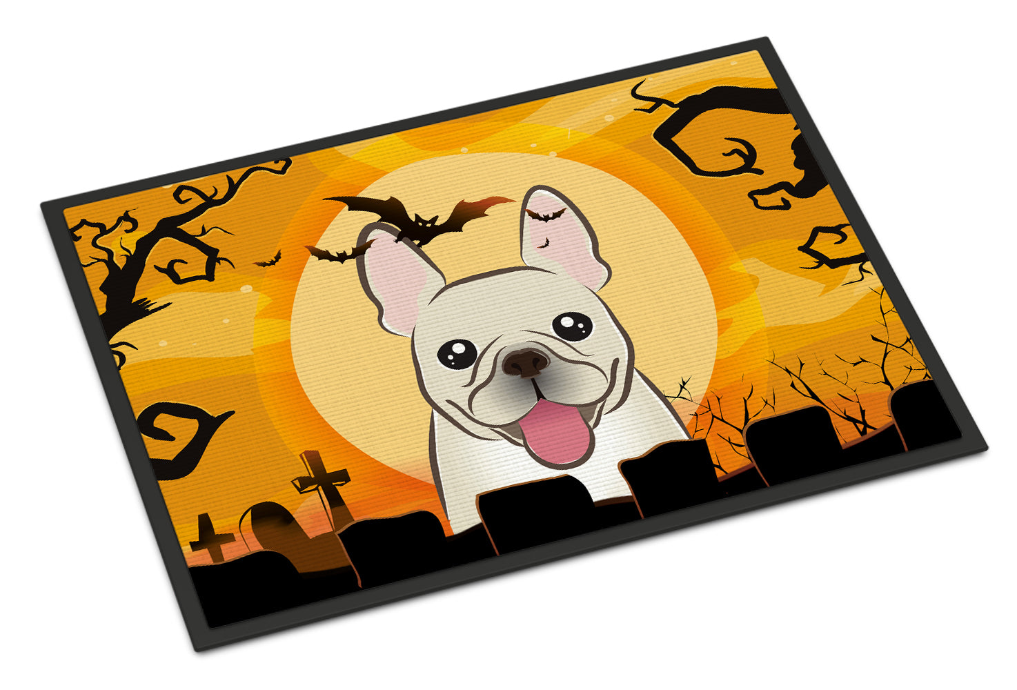 Caroline's Treasures Halloween French Bulldog Doormat - 24x36 Decorative Floor Mat – Indoor/Outdoor Rug with Artistic Flair BB1796JMAT
