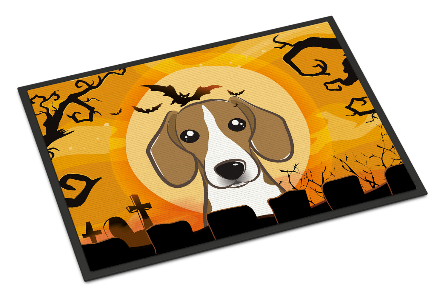 Caroline's Treasures Halloween Beagle Doormat - 24x36 Decorative Floor Mat – Indoor/Outdoor Rug with Artistic Flair BB1797JMAT