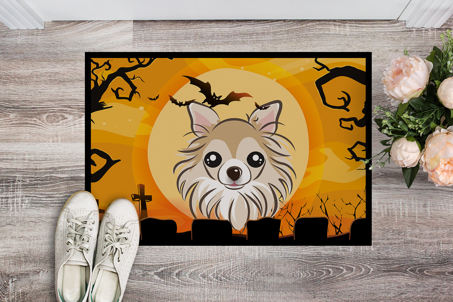 Caroline's Treasures Halloween Chihuahua Doormat - 24x36 Decorative Floor Mat – Indoor/Outdoor Rug with Artistic Flair BB1809JMAT