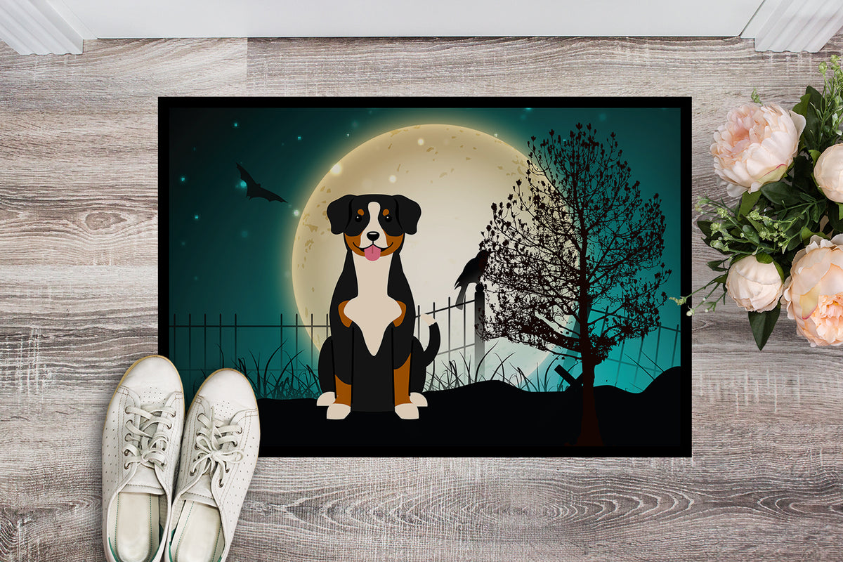 Caroline's Treasures Halloween Scary Entlebucher Doormat - 24x36 Decorative Floor Mat – Indoor/Outdoor Rug with Artistic Flair BB2228JMAT