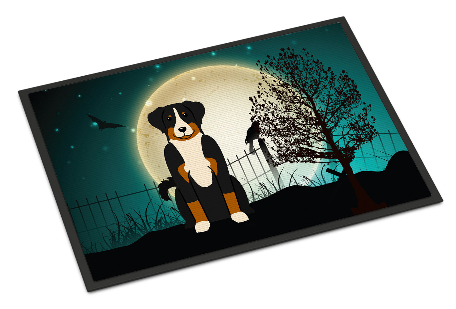 Caroline's Treasures Halloween Scary Appenzeller Sennenhund Doormat - 24x36 Decorative Floor Mat – Indoor/Outdoor Rug with Artistic Flair BB2233JMAT
