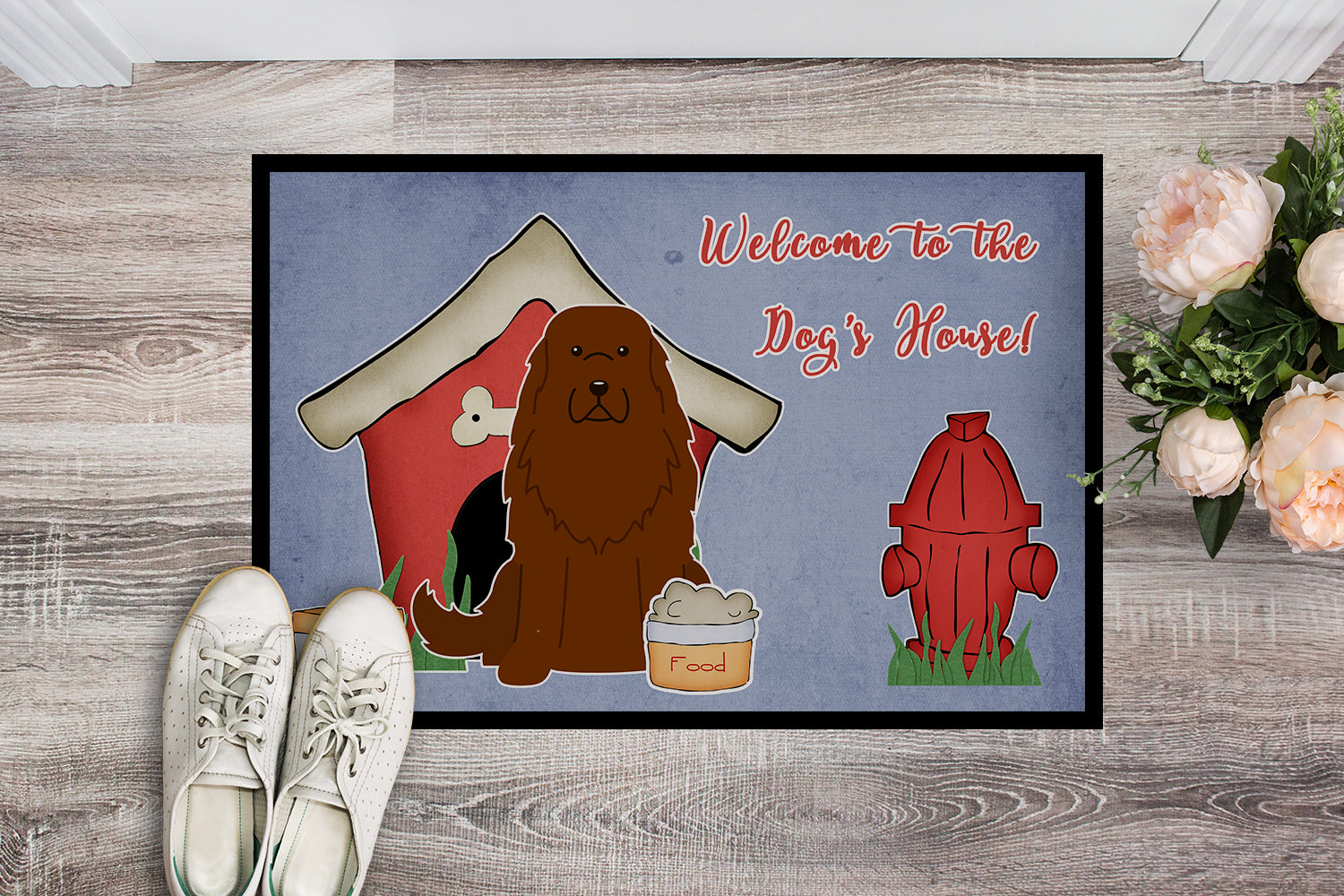 Caroline's Treasures Dog House Collection Caucasian Shepherd Dog Doormat - 24x36 Decorative Floor Mat – Indoor/Outdoor Rug with Artistic Flair BB2804JMAT