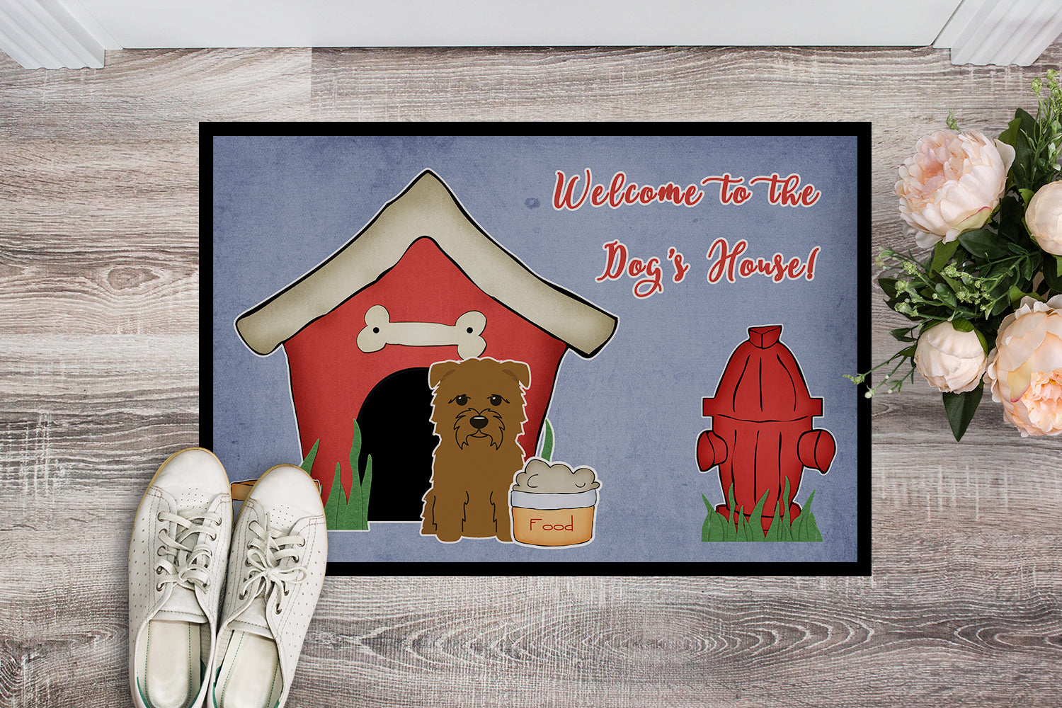 Caroline's Treasures Dog House Collection Glen of Imal Tan Doormat - 24x36 Decorative Floor Mat – Indoor/Outdoor Rug with Artistic Flair BB2814JMAT