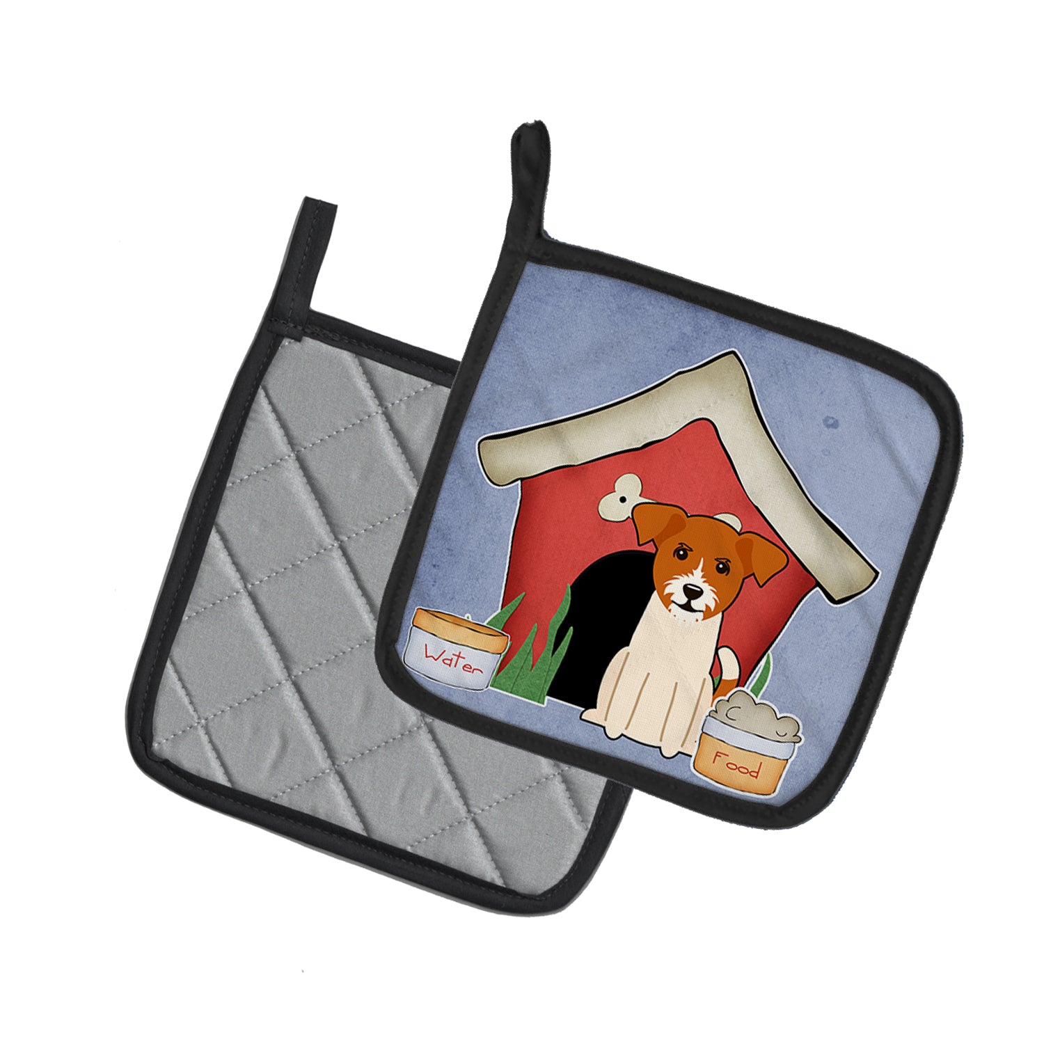 Caroline's Treasures Dog House Collection Jack Russell Terrier Pot Holders - Set of 2 - Heat-Resistant Kitchen Essentials