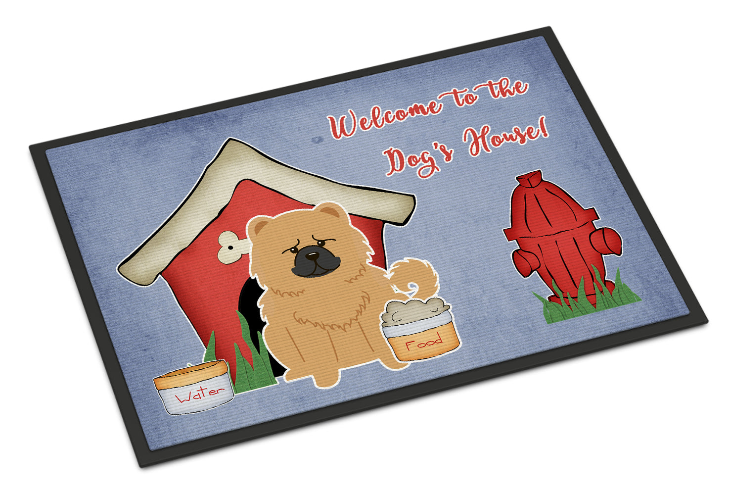 Caroline's Treasures Dog House Collection Chow Chow Cream Doormat - 24x36 Decorative Floor Mat – Indoor/Outdoor Rug with Artistic Flair BB2898JMAT