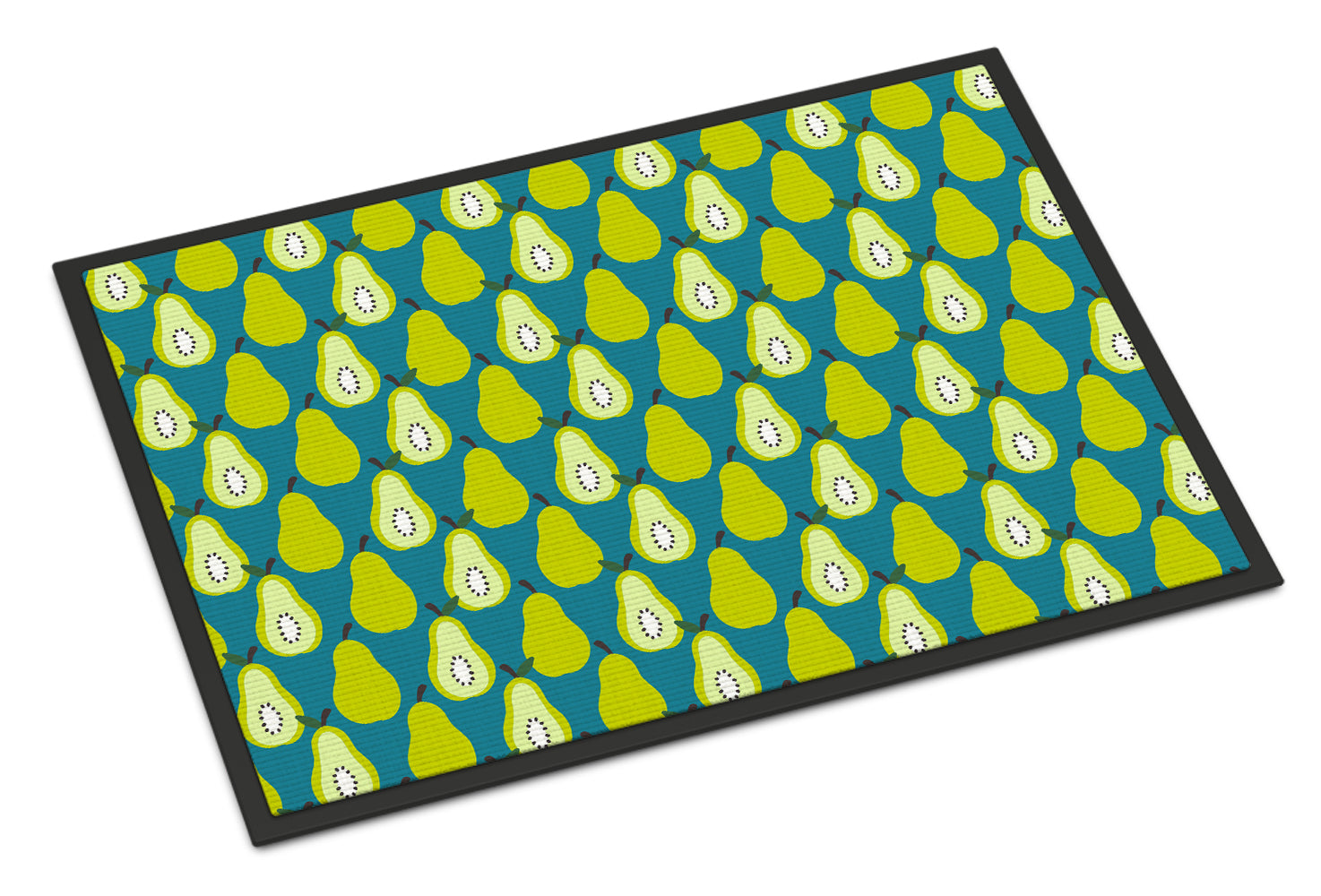 Caroline's Treasures Pears on Green Doormat - 24x36 Decorative Floor Mat – Indoor/Outdoor Rug with Artistic Flair BB5138JMAT