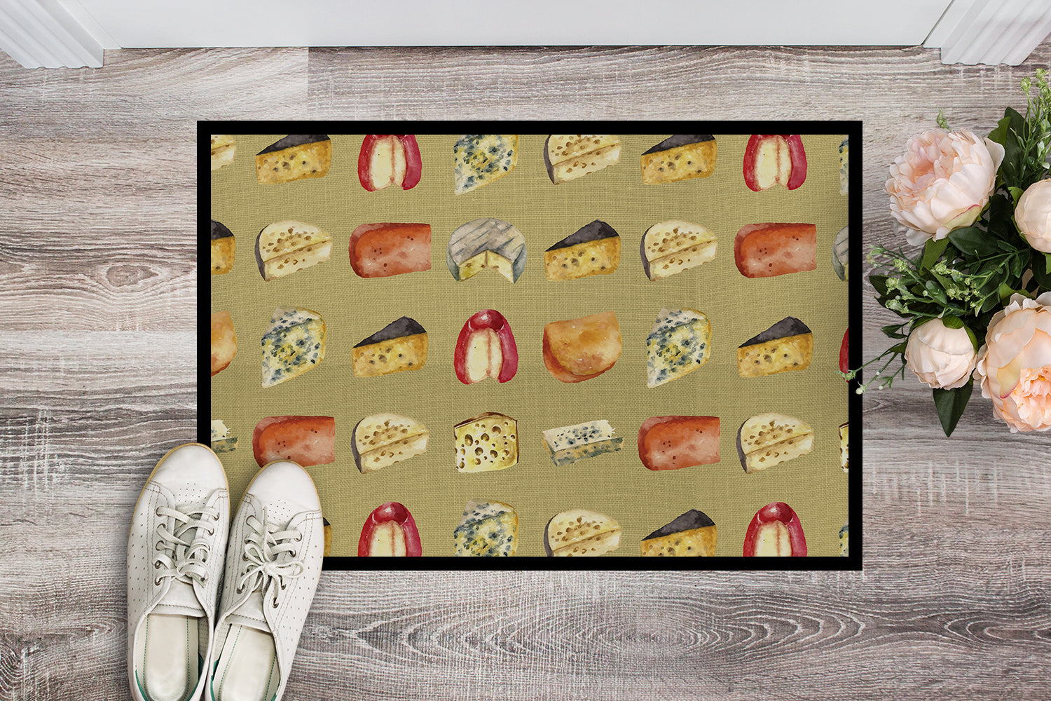Caroline's Treasures Cheeses Doormat - 24x36 Decorative Floor Mat – Indoor/Outdoor Rug with Artistic Flair BB5199JMAT