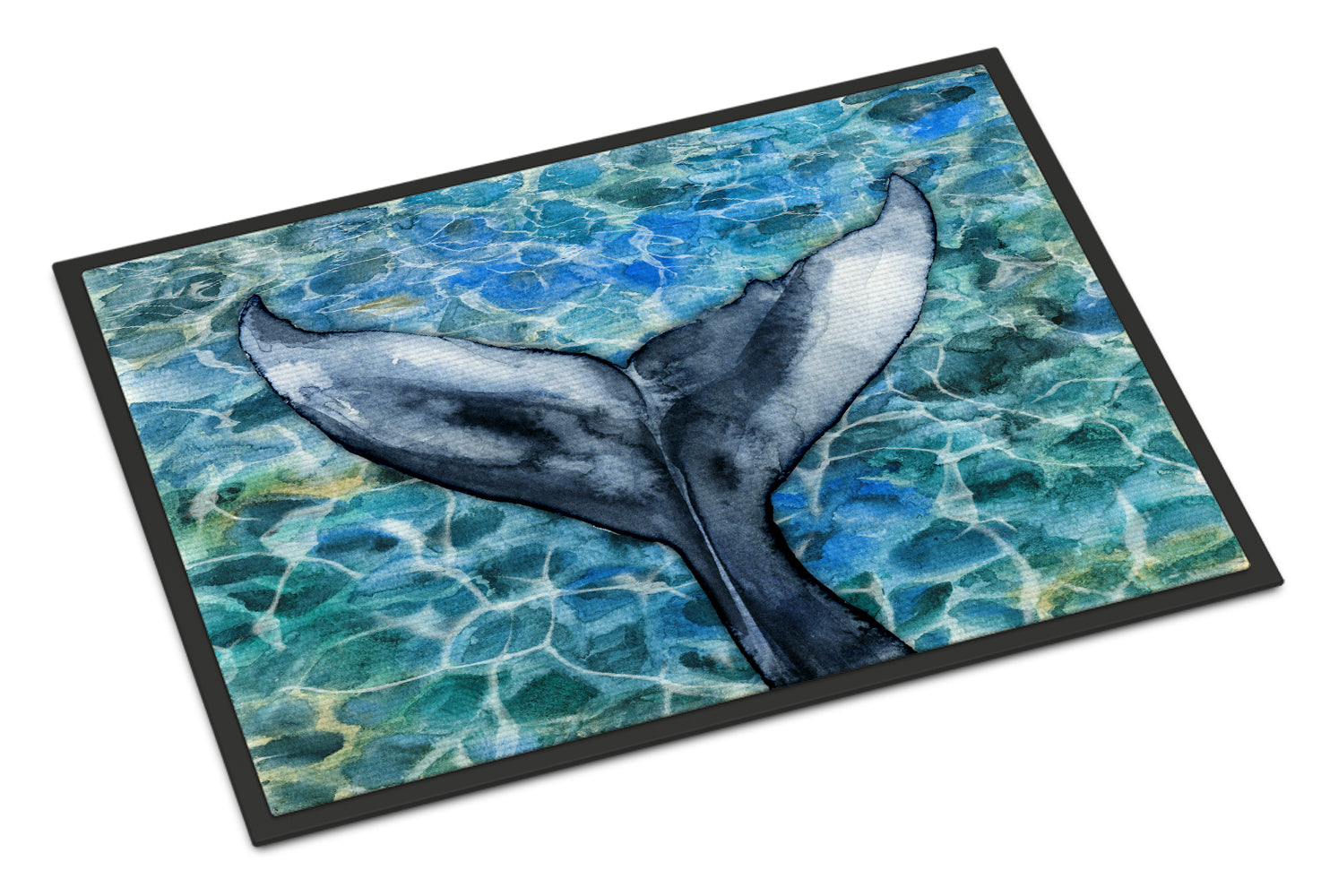 Caroline's Treasures Whale Tail Doormat - 24x36 Decorative Floor Mat – Indoor/Outdoor Rug with Artistic Flair BB5337JMAT