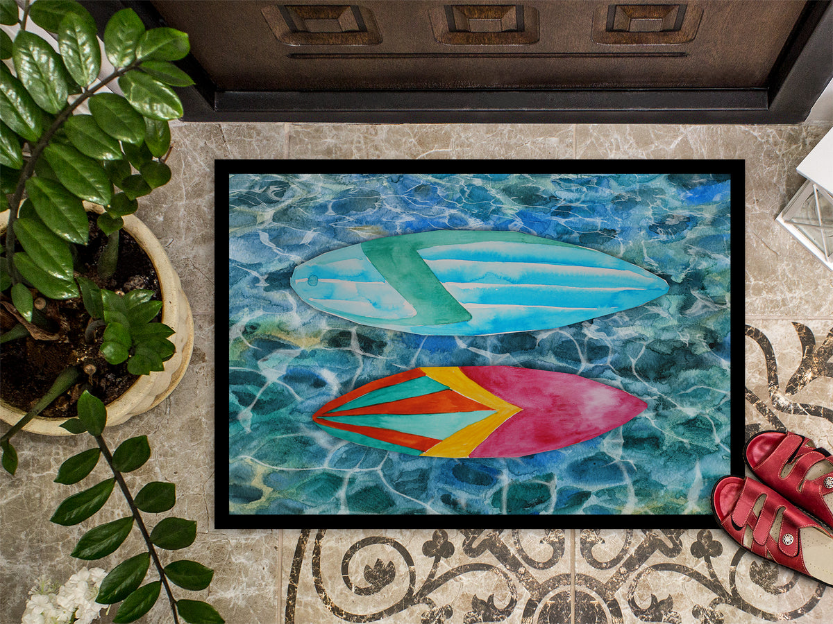 Caroline's Treasures Surf Boards on the Water Doormat - 24x36 Decorative Floor Mat – Indoor/Outdoor Rug with Artistic Flair BB5366JMAT