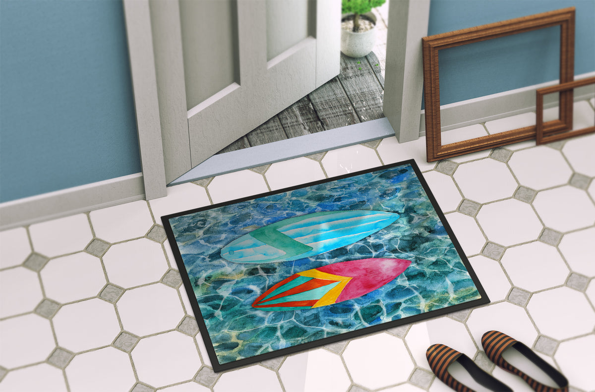 Caroline's Treasures Surf Boards on the Water Doormat - 24x36 Decorative Floor Mat – Indoor/Outdoor Rug with Artistic Flair BB5366JMAT