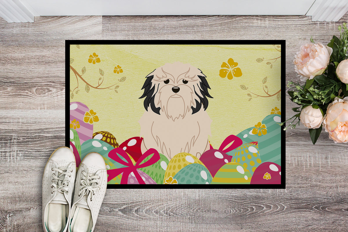 Caroline's Treasures Easter Eggs Lowchen Doormat - 24x36 Decorative Floor Mat – Indoor/Outdoor Rug with Artistic Flair BB6019JMAT